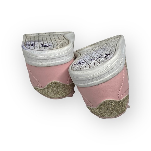 K Swiss ⌘ Gold Glitter Leather Baby Walker Sneakers ⌘ Pastel Pink ⌘ Toddler 6 ⌘ - Picture 12 of 16